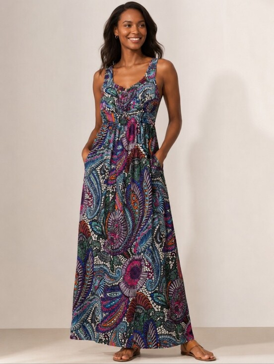 Soma Dresses & Skirts - ❤️ NWOT! SOMA JERSEY MAXI DRESS WITH POCKETS, MEDIUM
